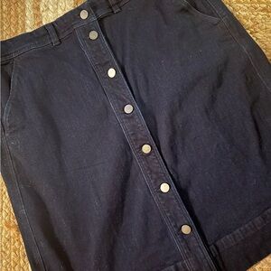Ann Taylor Dark Blue Denim Skirt